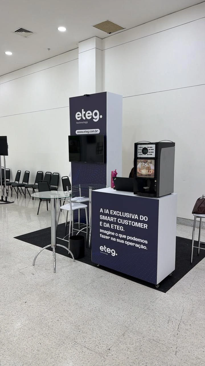 Aluguel de TV para o estande da ETEG